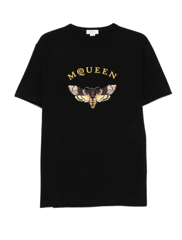 Alexander McQueen moth-embroidered T-shirt