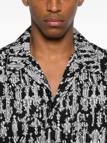 Alexander McQueen crystal-pattern shirt