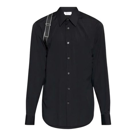 Alexander McQueen strap-detail shirt