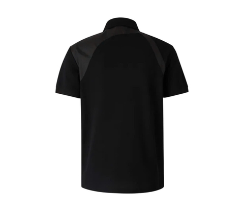 Alexander McQueen harness-detail panelled polo shirt