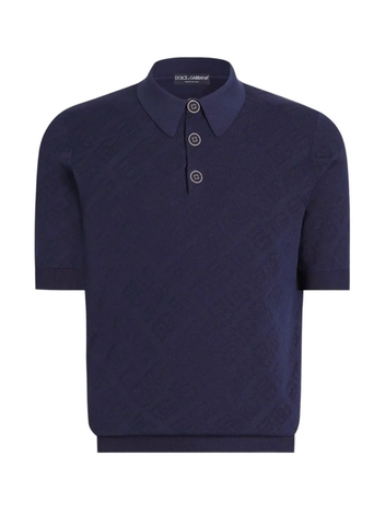 Dolce & Gabbana patterned short-sleeve polo shirt