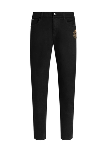 Dolce & Gabbana denim trousers with patch