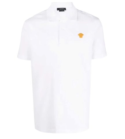 Versace Medusa embroidered polo shirt