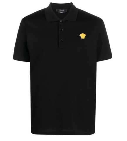 Versace Medusa embroidered polo shirt