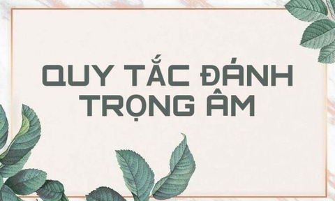 Quy tắc đánh trọng âm trong tiếng Anh