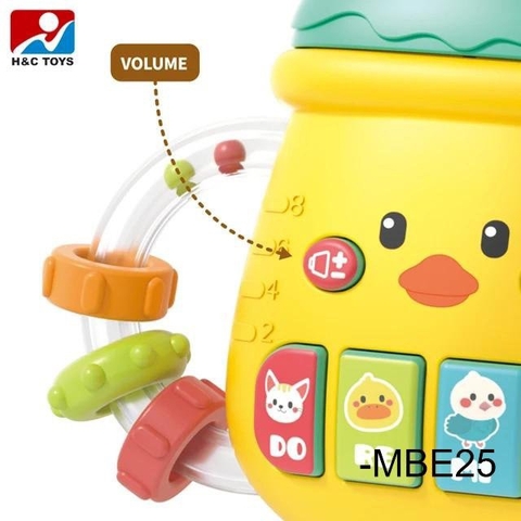 ĐỒ CHƠI - Lục lạc, gặm nướu hình bình sữa có nhạc vui nhộn cho bé