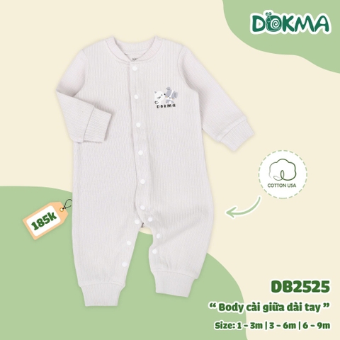 Body cài giữa dài tay Dokma DB2525