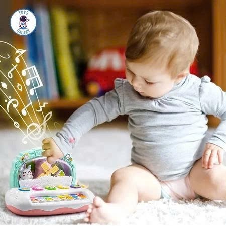 Đàn Piano Cối Xay Gió Cho Bé Có Đèn, Nhạc Và Hiệu Ứng Hạt Xốp – Đồ Chơi Giáo Dục Sớm