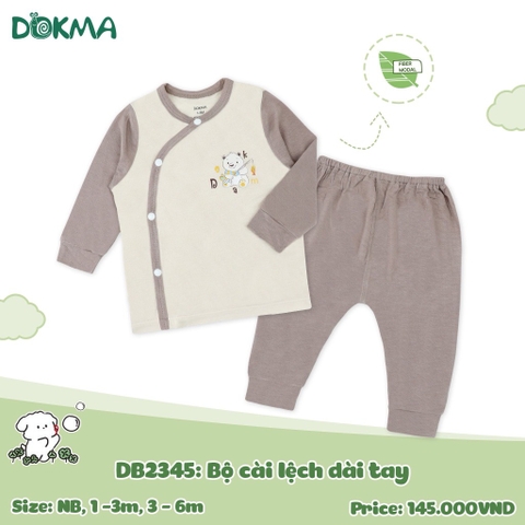 Bộ cài lệch dài tay Dokma 2345