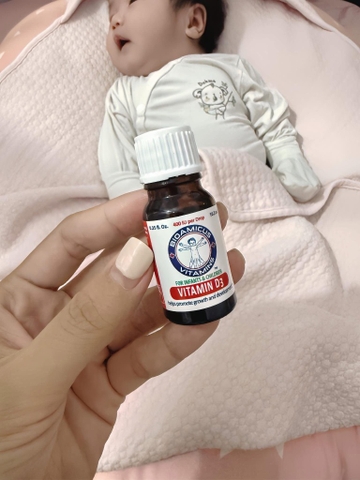 BioAmicus Vitamin D3 Liquid Drops 10.3ml – Vitamin D3 400 IU/Giọt Cho Trẻ Sơ Sinh & Trẻ Nhỏ