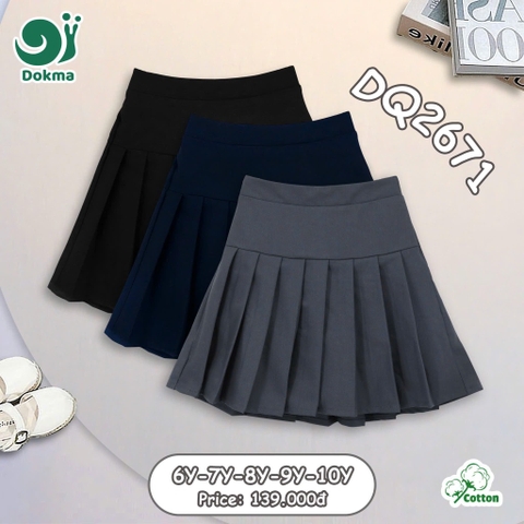 Dokma - Chân váy xếp ly bé gái (6-10y)