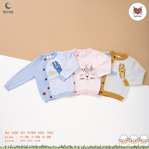 [MOON] Áo len cho bé sơ sinh thu đông Chính Hãng Moon Mẫu Mới 2023
