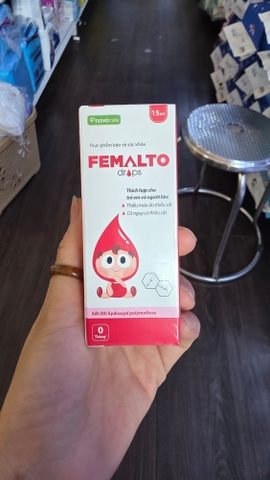 Femalto Drops 15ml Novocare – Bổ Sung Sắt Hữu Cơ Dạng Nhỏ Giọt Cho Trẻ Em Và Người Lớn