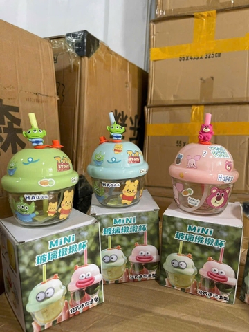 Cốc uống nước thuỷ tinh Mini Cute