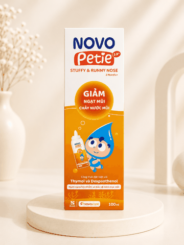 Xịt Mũi Novo Petie 100ml – Hỗ Trợ Giảm Ngạt Mũi, Chảy Nước Mũi Cho Trẻ Từ 3 Tháng Tuổi