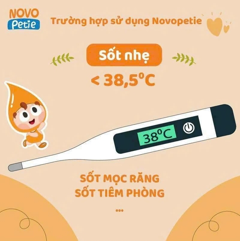 Xịt Giải Cảm Hạ Sốt Novo Petie 100ml – Hỗ Trợ Làm Mát Cơ Thể, Giảm Khó Chịu Khi Bé Bị Sốt