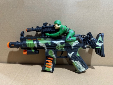 Đồ chơi - súng pin hình bộ đội cho bé