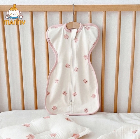 Nhộng chũn Manny hoạ tiết Hàn Quốc giúp bé ngủ ngon, sâu giấc