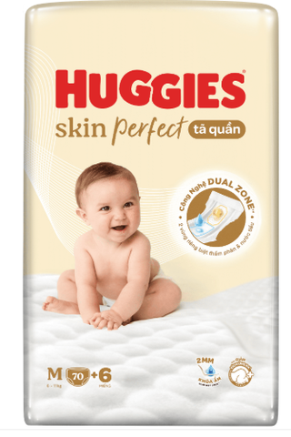 Tã quần Huggies SkinPerfect Pants (M, 6-11kg, 70+6 miếng)