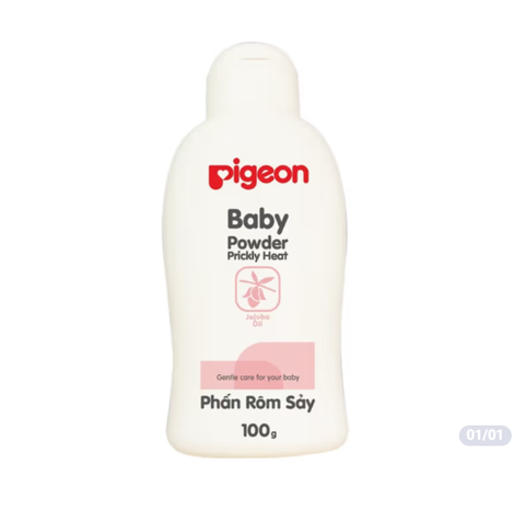 Phấn Rôm Sấy Pigeon Baby Powder Prickly Heat 100g – Hỗ Trợ Làm Dịu Da, Giữ Da Khô Thoáng