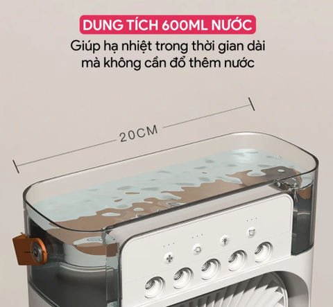 Quạt Phun Sương Điều Hòa Hơi Nước Mini Cao Cấp Air Cooler Fan