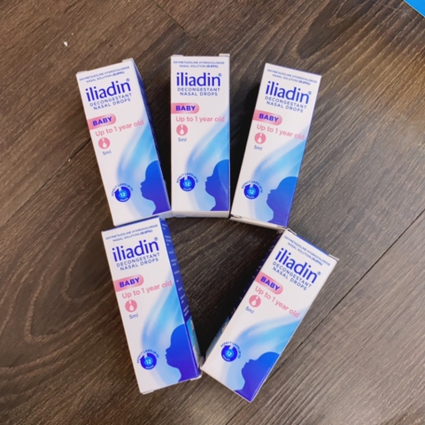 TPCN - Thuốc nhỏ mũi dành cho trẻ sơ sinh Iliadin 0.01% (Hộp 1 chai 5ml)