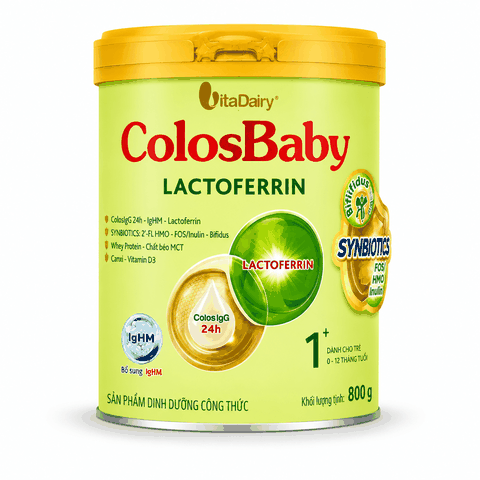 Sữa ColosBaby Lactoferrin 1+ 800g Cho Bé 1–2 Tuổi | Tăng Đề Kháng, Hỗ Trợ Tiêu Hóa