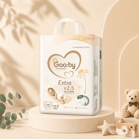 Bỉm Goo.by Extra NB72 (Dưới 5kg) – Siêu Mỏng, Thấm Hút Khô Thoáng Cho Trẻ Sơ Sinh