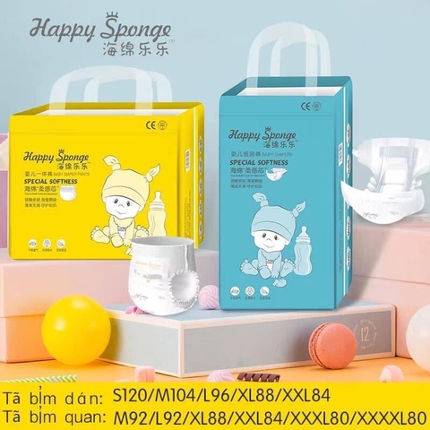 Bỉm Happy Sponge tã quần size 2XL