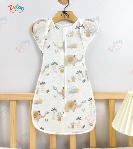 Nhộng lưới thông hơi mở tay 100% cotton Organic SwaddleMe
