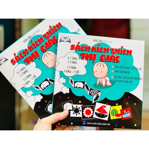 Sách Kích Thích Thị Giác Cho Bé/Trọn Bộ Tranh Kích Thích Thị Giác Ziczac Cho Bé 0-2 Tuổi