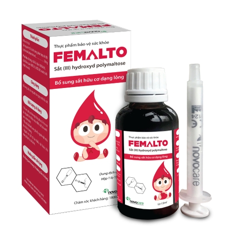 TPCN - Sắt Hữu Cơ Nhỏ Giọt Cho Mẹ, Bé.Không Táo Bón Femalto 15ml