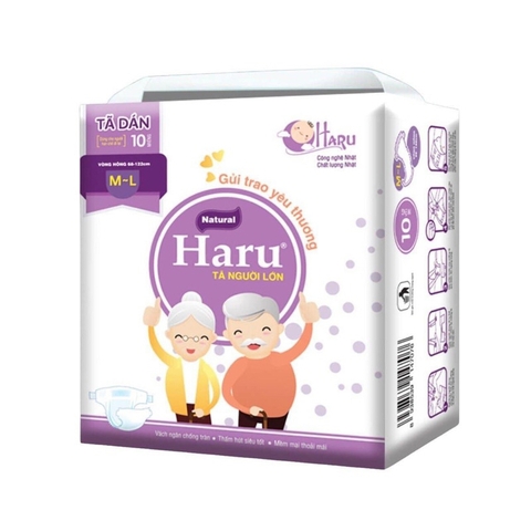 Tã bỉm dán người lớn Haru bịch 10 miếng