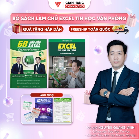 Bộ 2 Sách 68 Biểu Mẫu Excel Và Excel Từ Cơ Bản Đến Nâng Cao Bí Quyết Làm Chủ Excel Tin Học Văn Phòng