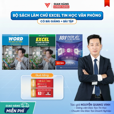 Bộ 2 Sách Excel Và Word Ứng Dụng Văn Phòng Từ Cơ Bản Đến Nâng Cao