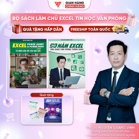 Bộ 2 Sách 90 Hàm Excel Và Excel Power Query & Power Pivot Ứng Dụng Văn Phòng