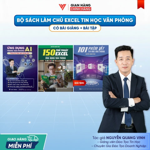 Bộ 2 Sách Ứng Dụng AI Và 150 Thủ Thuật - Ứng Dụng Văn Phòng Từ Cơ Bản Đến Nâng Cao