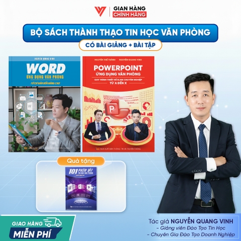 Bộ 2 Word - PowerPoint Ứng Dụng Văn Phòng