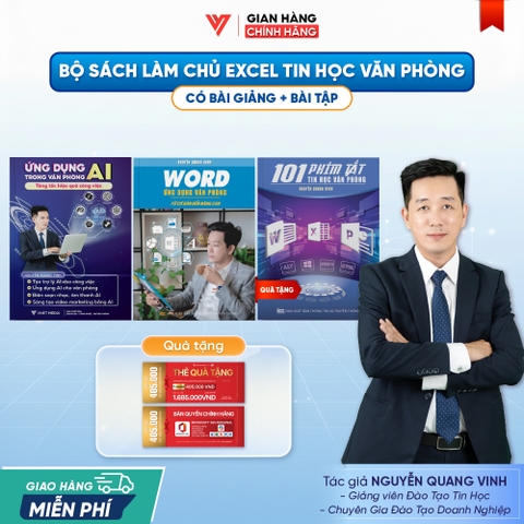 Bộ 2 Sách Ứng Dụng AI Và Word - Ứng Dụng Văn Phòng Từ Cơ Bản Đến Nâng Cao