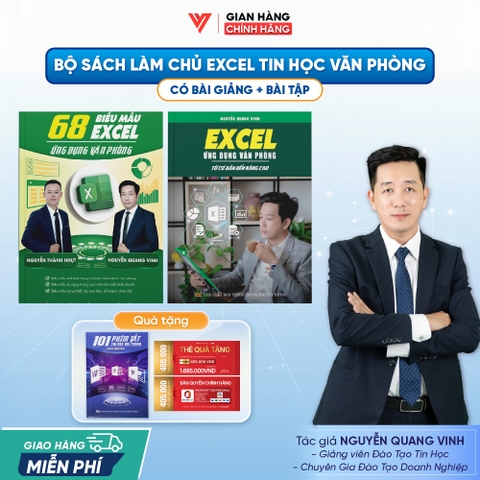 Bộ 2 Sách 68 Biểu Mẫu Excel Và Excel Từ Cơ Bản Đến Nâng Cao Bí Quyết Làm Chủ Excel Tin Học Văn Phòng