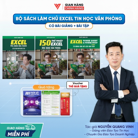 Bộ 3 Sách Power Query & Power Pivot, 150 Thủ Thuật Và Excel Từ Cơ Bản Đến Nâng Cao