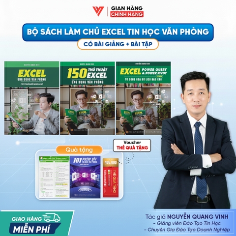 Bộ 3 Sách Power Query & Power Pivot, 150 Thủ Thuật Và Excel Từ Cơ Bản Đến Nâng Cao