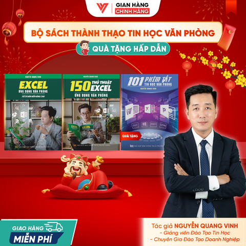 Bộ 2 Sách Excel Và 150 Thủ Thuật Ứng Dụng Văn Phòng Từ Cơ Bản Đến Nâng Cao
