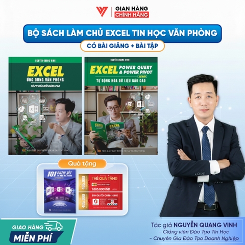 Bộ 2 Sách Power Query & Power Pivot Và Sách Excel Từ Cơ Bản Đến Nâng Cao