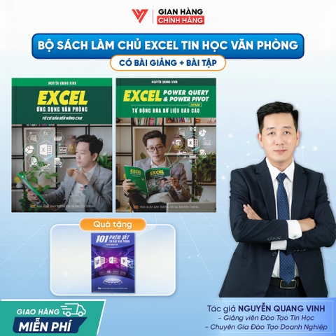 Bộ 2 Sách Power Query & Power Pivot Và Sách Excel Từ Cơ Bản Đến Nâng Cao