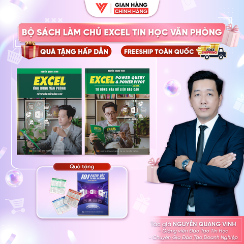 Bộ 2 Sách Power Query & Power Pivot Và Sách Excel Từ Cơ Bản Đến Nâng Cao