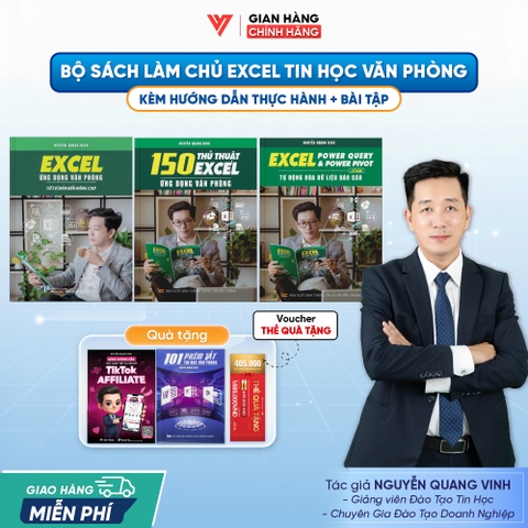 Bộ 3 Sách Power Query & Power Pivot, 150 Thủ Thuật Và Excel Từ Cơ Bản Đến Nâng Cao