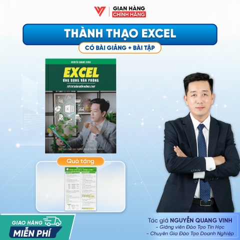 Sách Excel Ứng Dụng Văn Phòng Từ Cơ Bản Đến Nâng Cao - D01