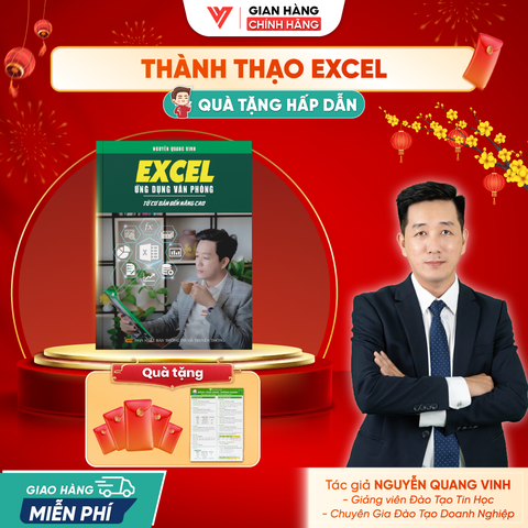 Sách Excel Ứng Dụng Văn Phòng - Từ Cơ Bản Đến Nâng Cao