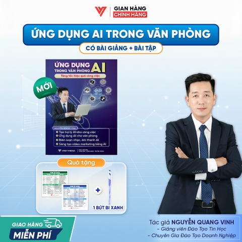 Sách Ứng Dụng AI Trong Văn Phòng - Tăng Tốc Hiệu Quả Công Việc - D10